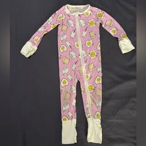 Little Sleepies Pink Breakfast Buddies Zippy 6-12m
